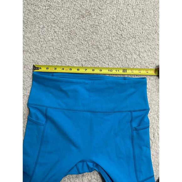 Mono B Womens Large Sweetheart No Front Seam High Waisted Leggings Blue MSRP $48 - Picture 5 of 13